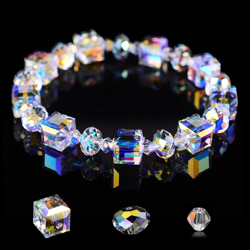 Jewelry Making Glasses - 180-250 ШТ. 4/6/8/10 ММ AB Цветные