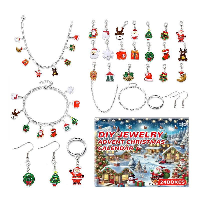 Рождественские украшения Адвен – обзор и цена Jewelry Making Advent Calendar