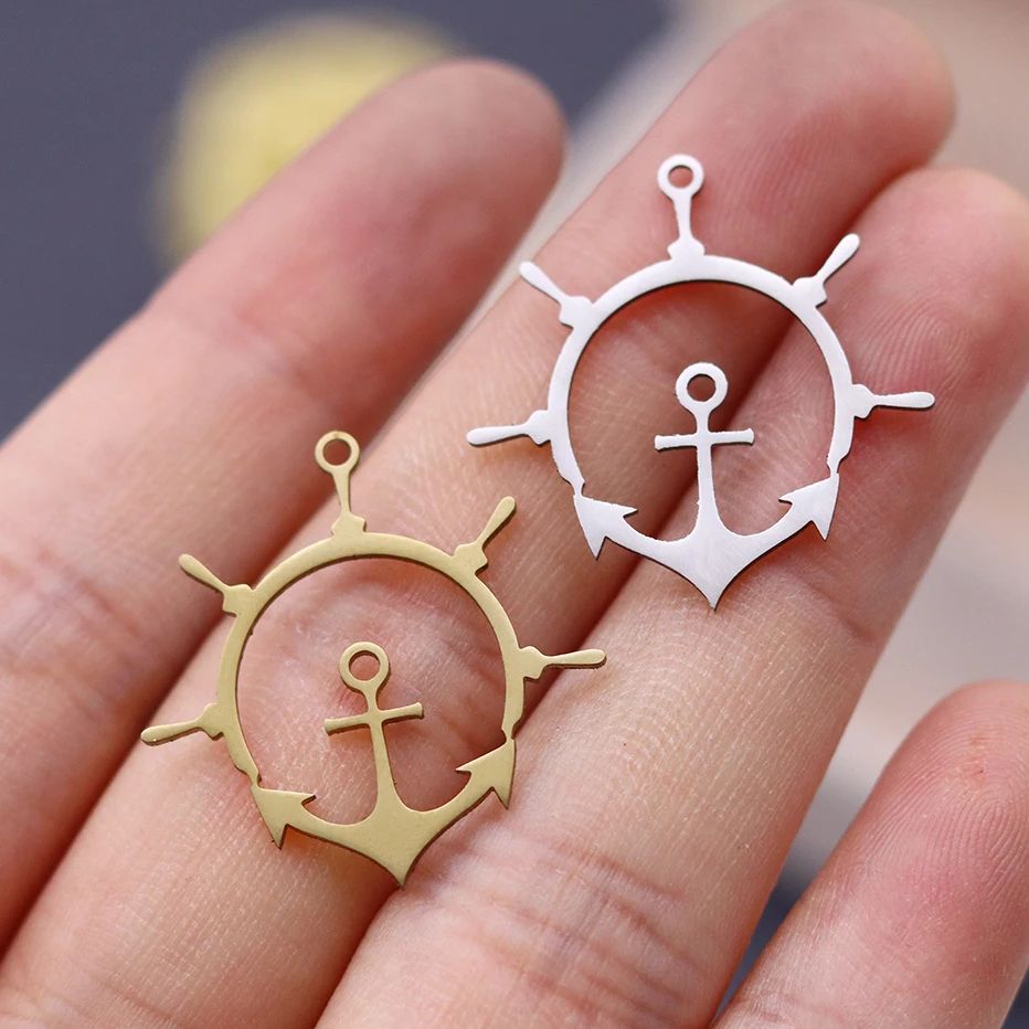 3 шт., компас, якорь, крест, п – обзор и цена Jewelry Making Guide