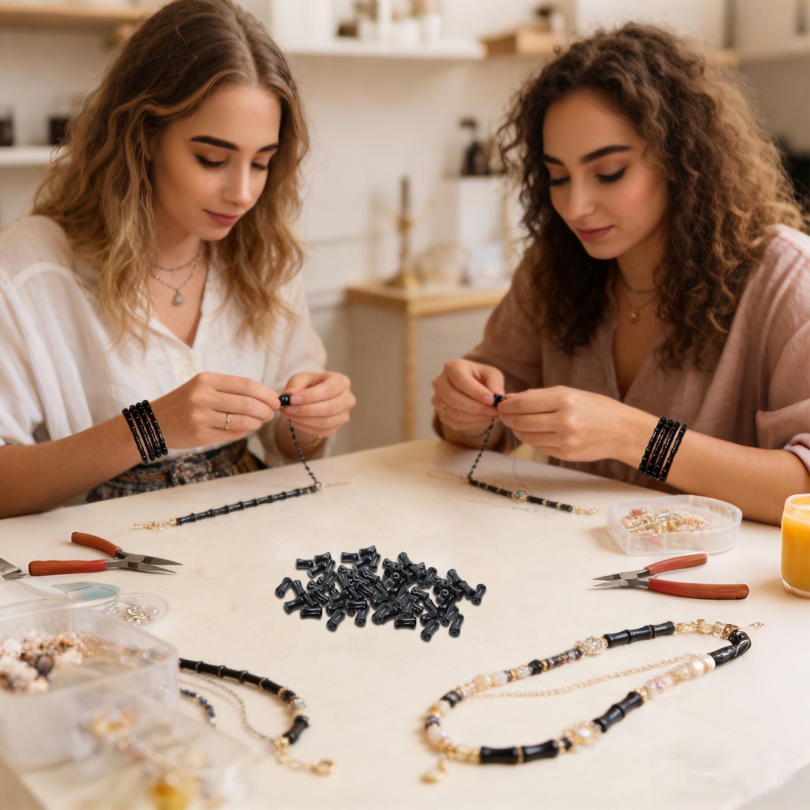 Стеклянные бусины, 50 штук, ак – обзор и цена Jewelry Making Workshop For Kids